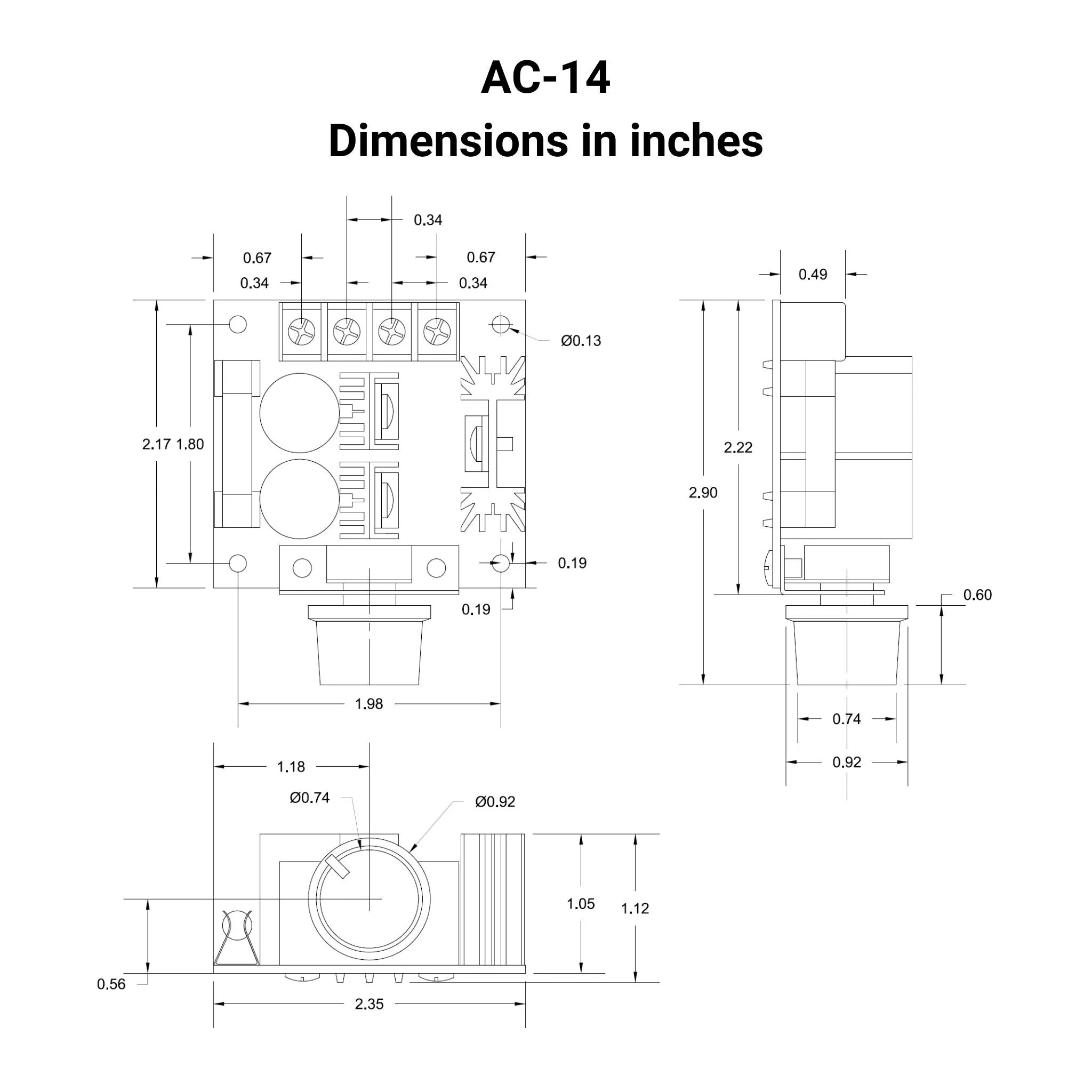 DC Speed Controller - 10A - Image 3