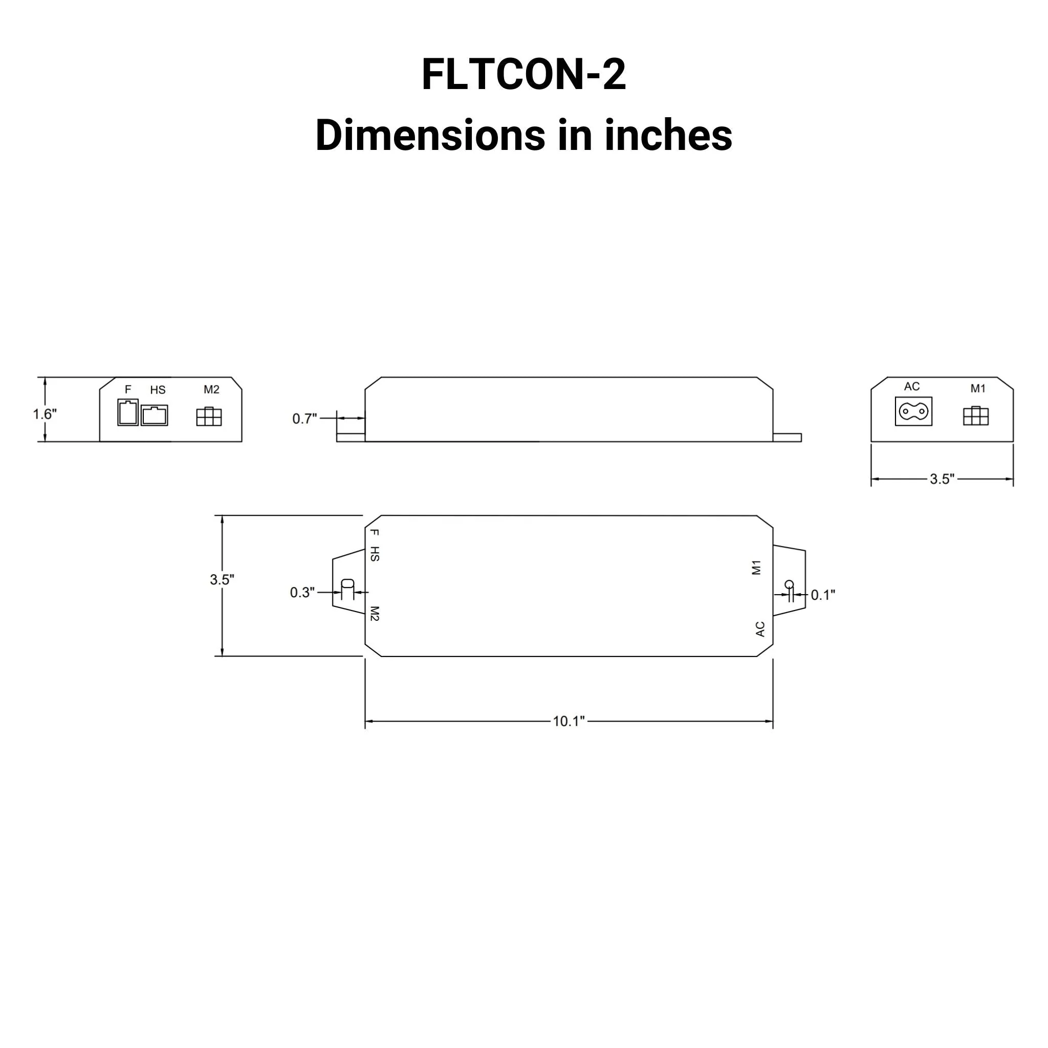 110 VAC - 24 VDC - 2-Sync Hall Effect Control Box with Presets - Image 3